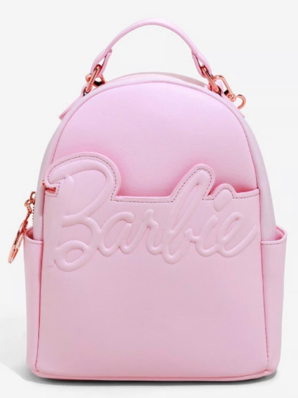 Loungefly Barbie Pink Mini Backpack with Rose Gold Hardware